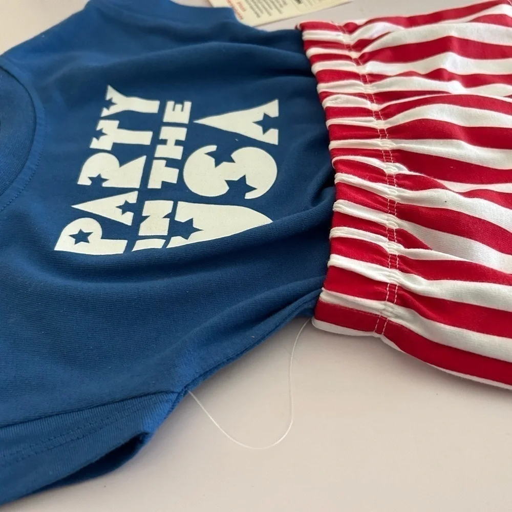 Party in the USA NEWBORN 2-piece Short Set / 4th of July / BRAND NEW WIT…